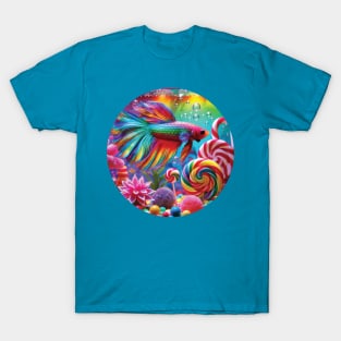 Rainbow fish tank T-Shirt